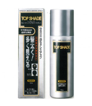 YANAGIYA 柳屋本店 TOP SHADE快速增发喷雾 稍亮黑色 150g