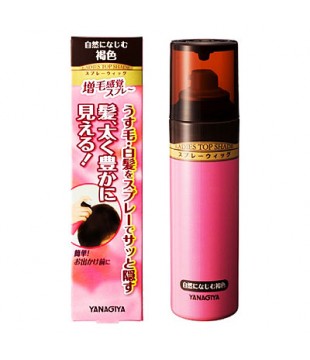 YANAGIYA 柳屋本店 女士增发遮白染发喷雾 褐色 100g
