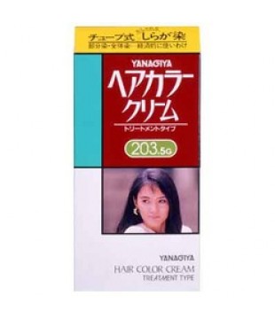 YANAGIYA 柳屋本店 白发用染发膏 自然深茶褐色203.5G 40g+40g