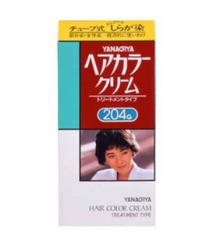 YANAGIYA 柳屋本店 白发用染发膏 自然茶褐色204G 40g+40g