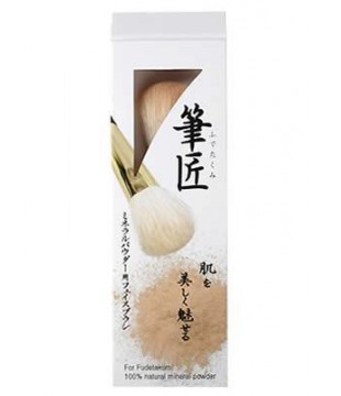 COSMETEX ROLAND 笔匠 天然100白山羊毛化粧刷 脸粉用 