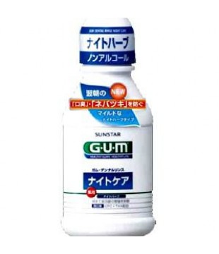 Sunstar GUM 全仕康草药成分夜间护理漱口水 80ml