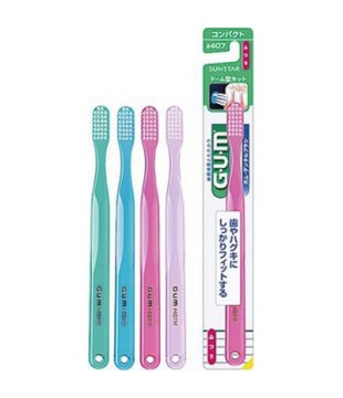 Sunstar GUM 全仕康牙刷#407 超密刷头 中号